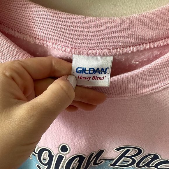 Pink crewneck sweatshirt with "Georgian Bay" graphic - Picture 8 of 8